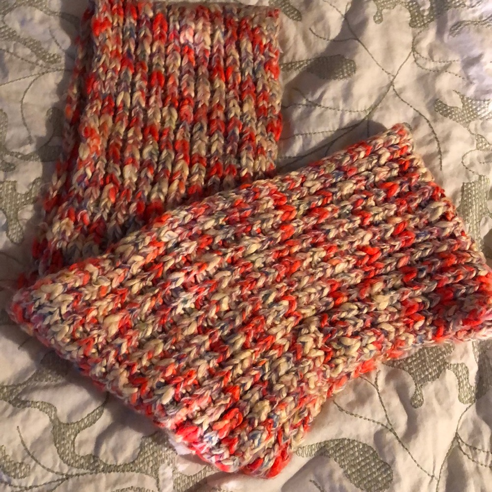 American Eagle Orange Variegated  Infinity Scarf